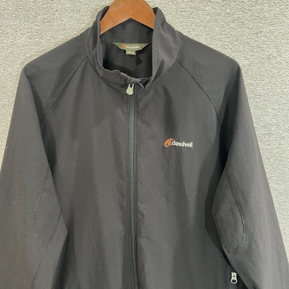 Cloudveil Mens 2XL Full Zip Jacket Light Unlined Black - Picture 3 of 12